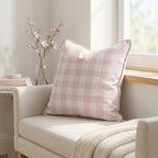 Juliet's Garden Bubble Gingham Throw Pillow