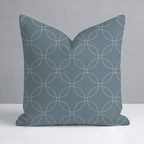 The Silk Garden Aegean Diamond Throw Pillow - Lemon Park