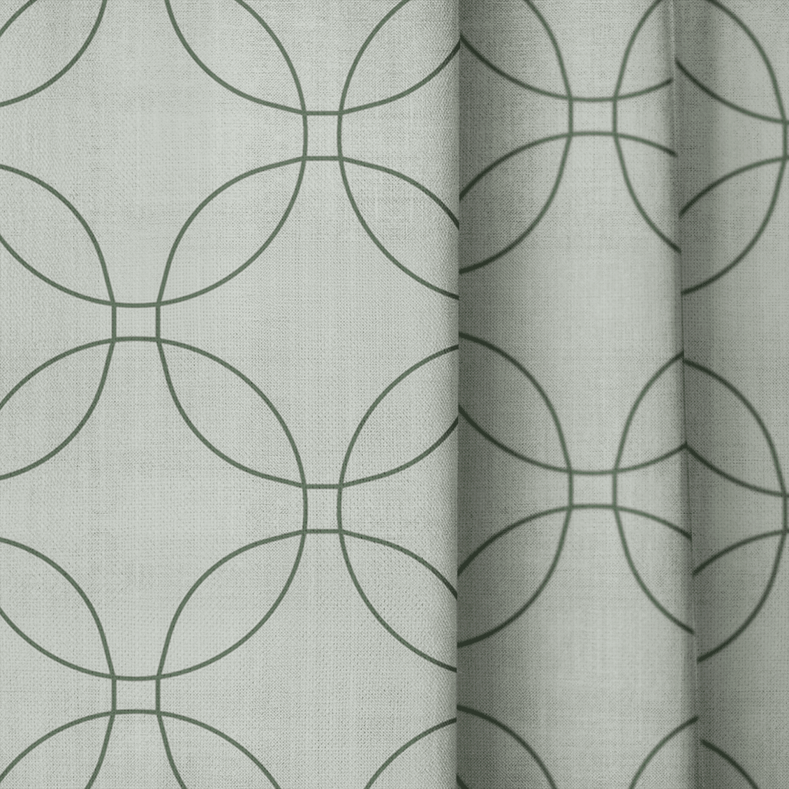 The Silk Garden Sage Diamond - Drapery